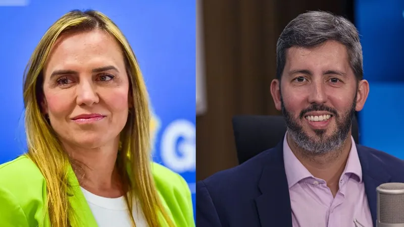 Brasília (DF), 04/10/2026 - Candidatos ao governo do DF. Celina Leão e LEandro Grass