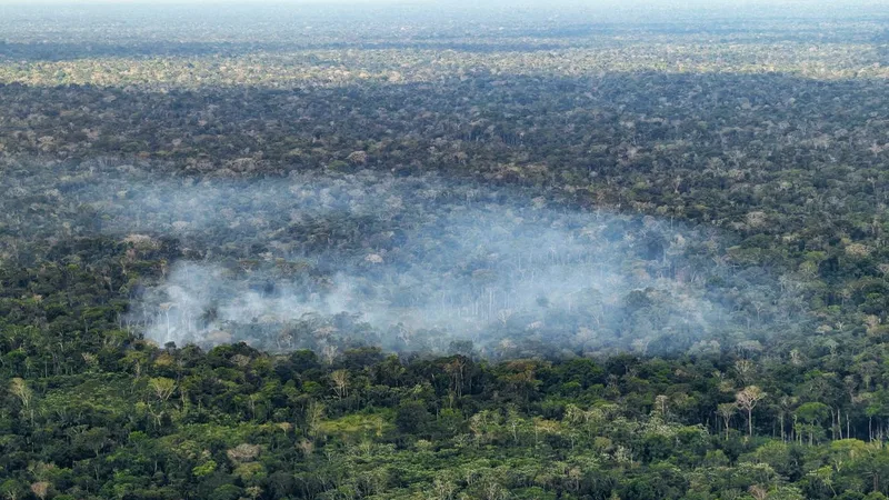13/10/2026 - Acre -  Fogo, queimadas, incêndios florestais e fumaça ameaçam a floresta amazônica no Acre. Entre Cruzeiro do Sul e Marechal Thaumaturgo, a paisagem revela a pressão sobre a vegetação nativa e a…