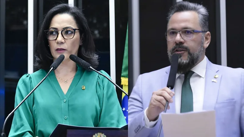 Brasília (DF), 04/10/2026 - Candidatos ao governo do Acre. Mailza Assis e Alan Rick