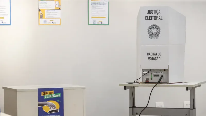 São Paulo (SP) 24/09/2026 - O Tribunal Regional Eleitoral de São Paulo 
(TRE-SP) , durante demonstração para a imprensa do fluxo de votação das Eleições 2026. Além de uma apresentação sobre o chamado “derrame de…