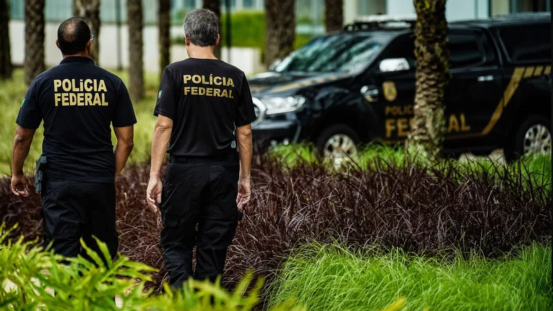 Brasília (DF), 22/02/2024, Movimentação de Policiais Federais, em frente ao  Prédio da Polícia Federal em Brasília