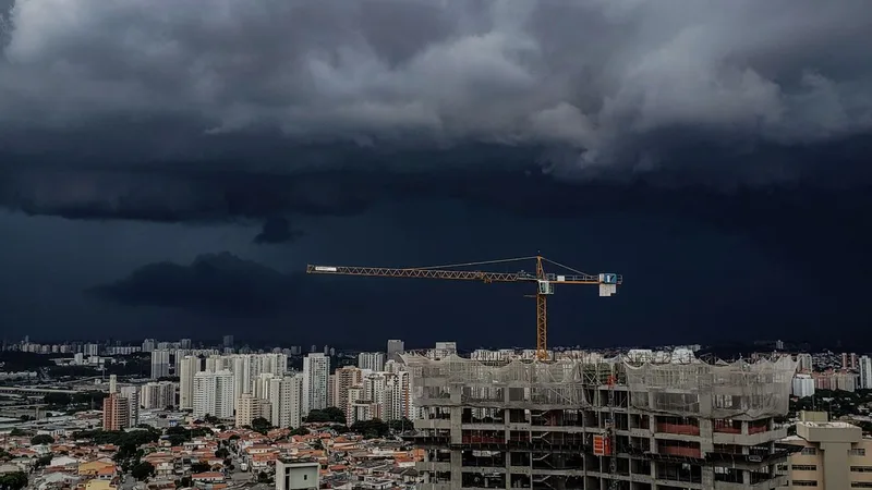 Chuva na cidade de São Paulo 
