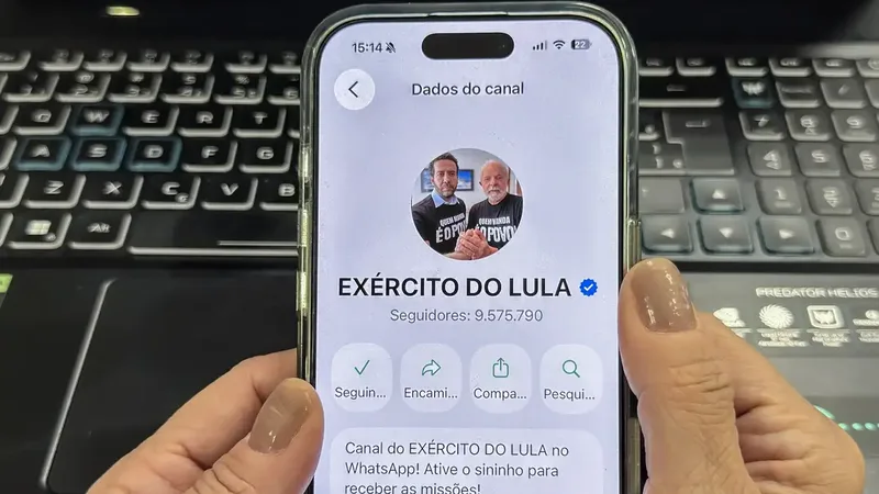 Canal Exército do Lula no Whatsapp 