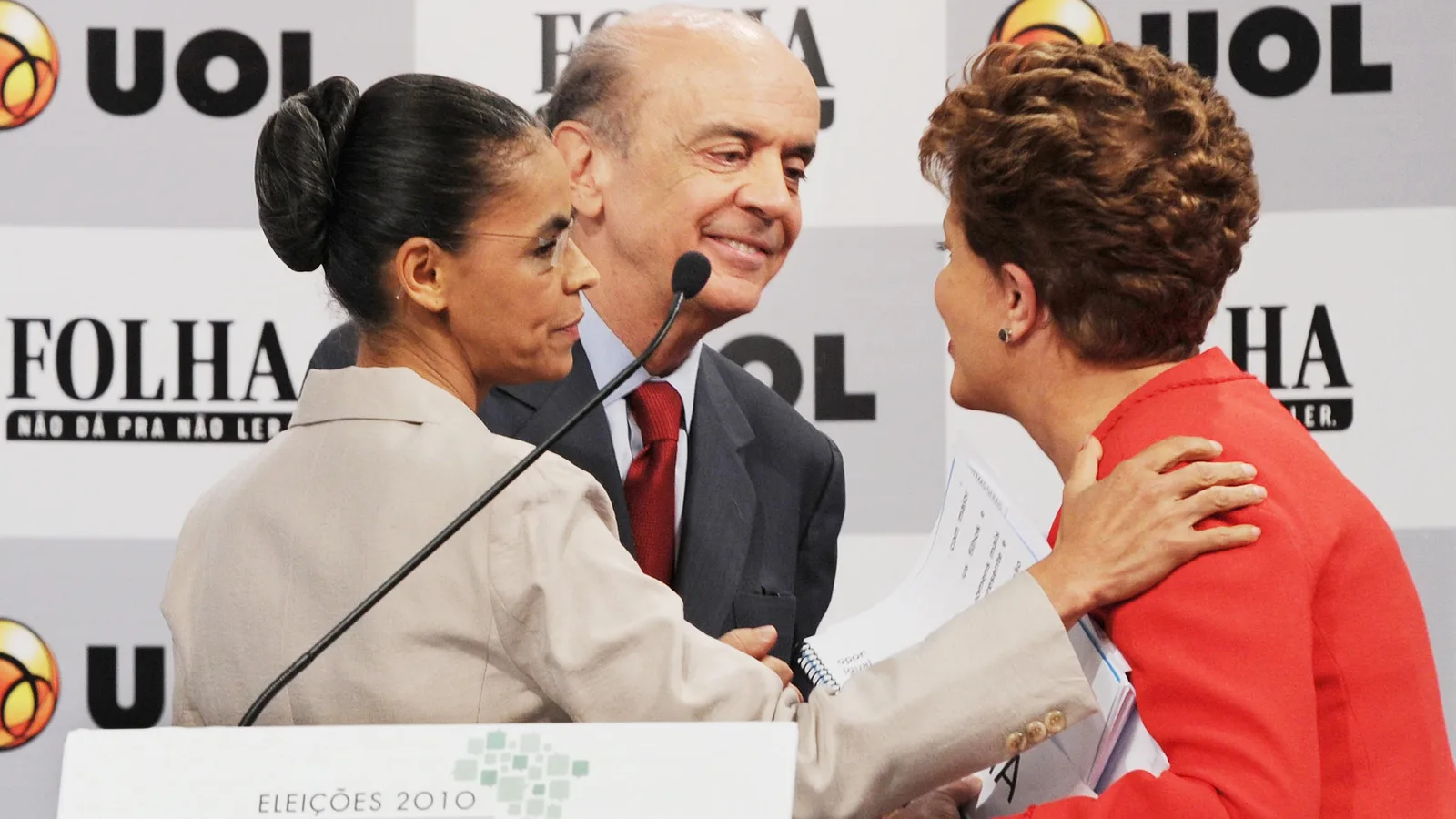 Candidatos em debate presidencial