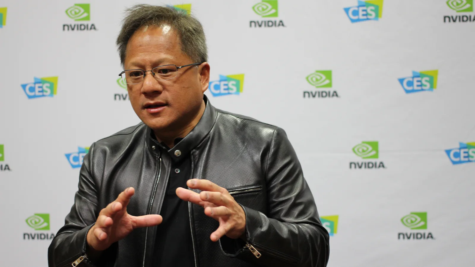Retrato de Jensen Huang