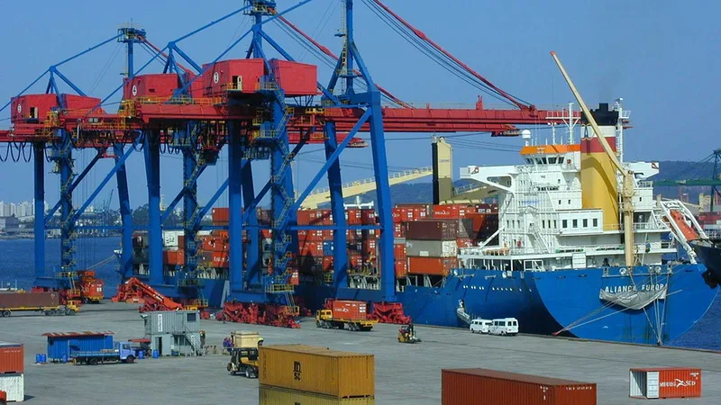 Vista do Porto de Santos
