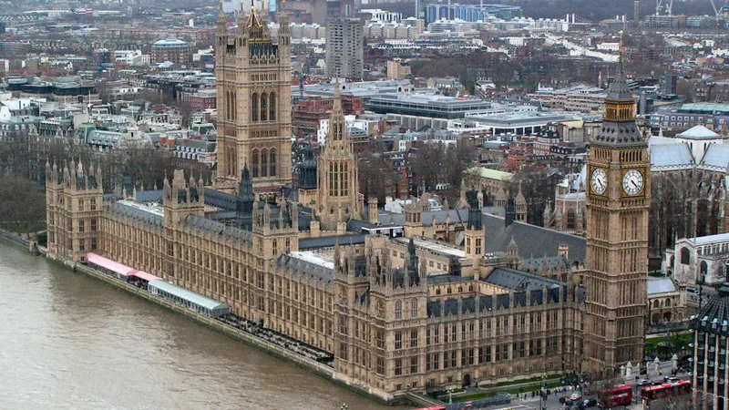 Palácio de Westminster, sede do Parlamento britânico