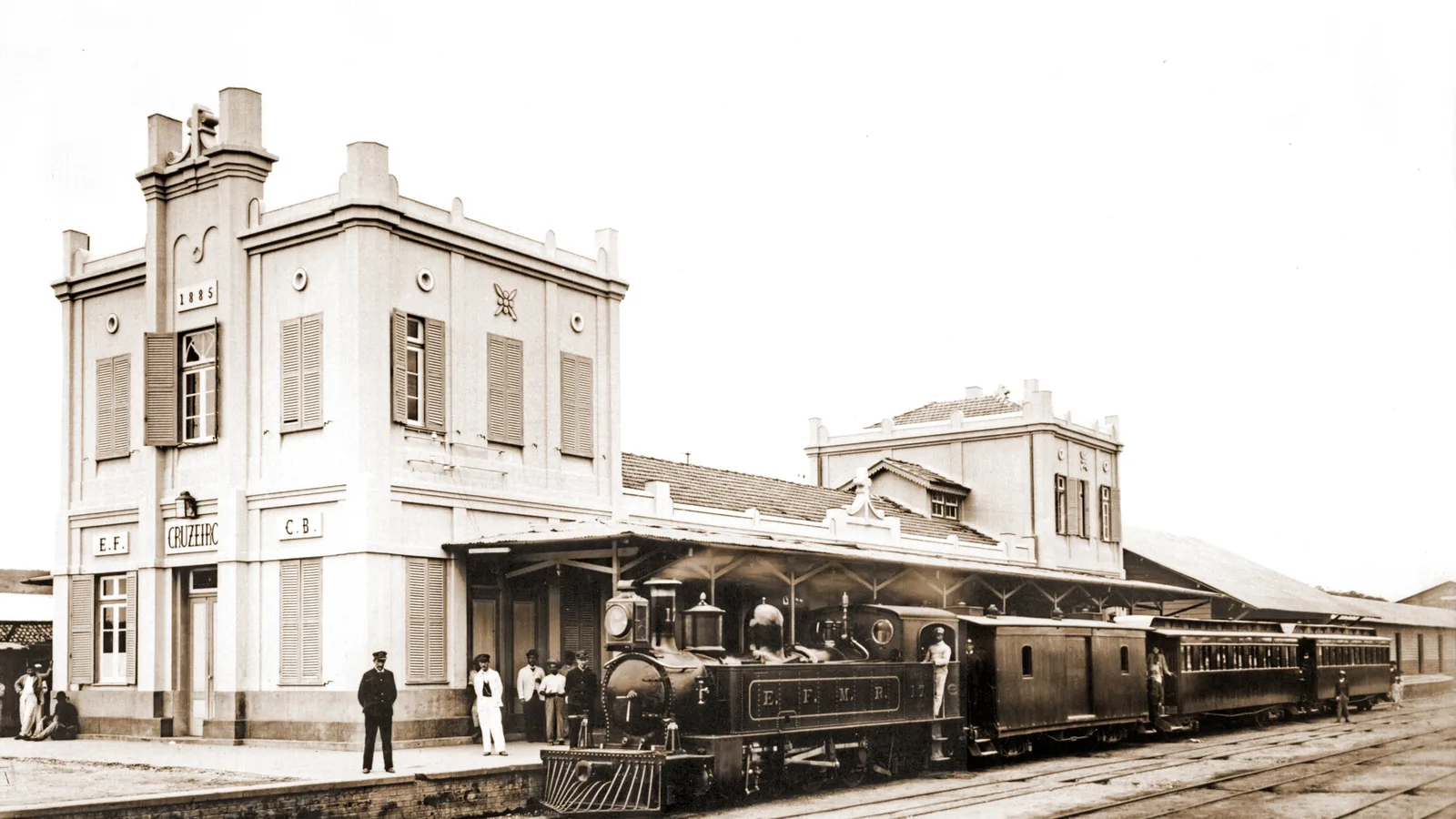 Trem em ferrovia no Brasil