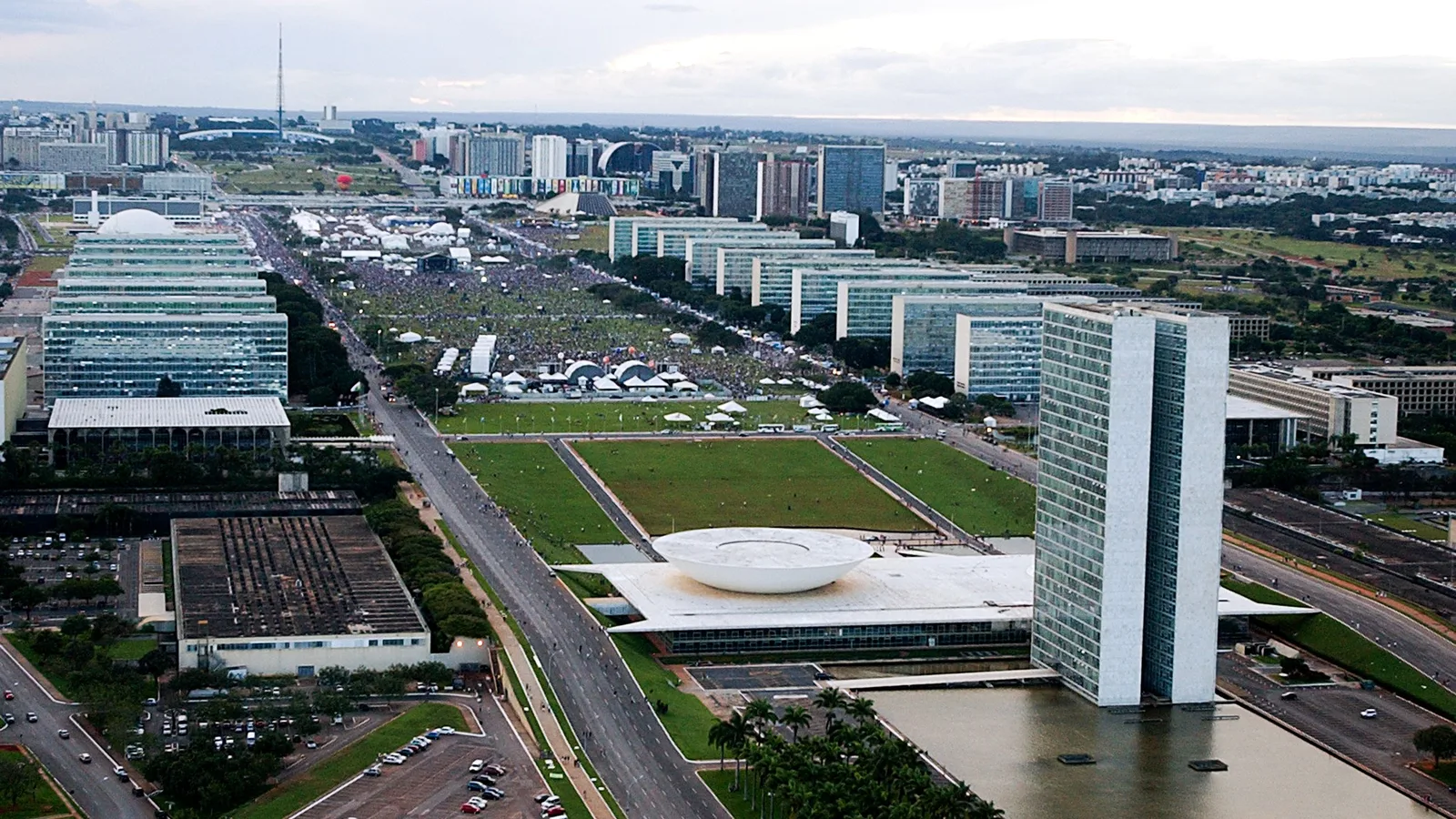 Vista da Esplanada dos Ministérios