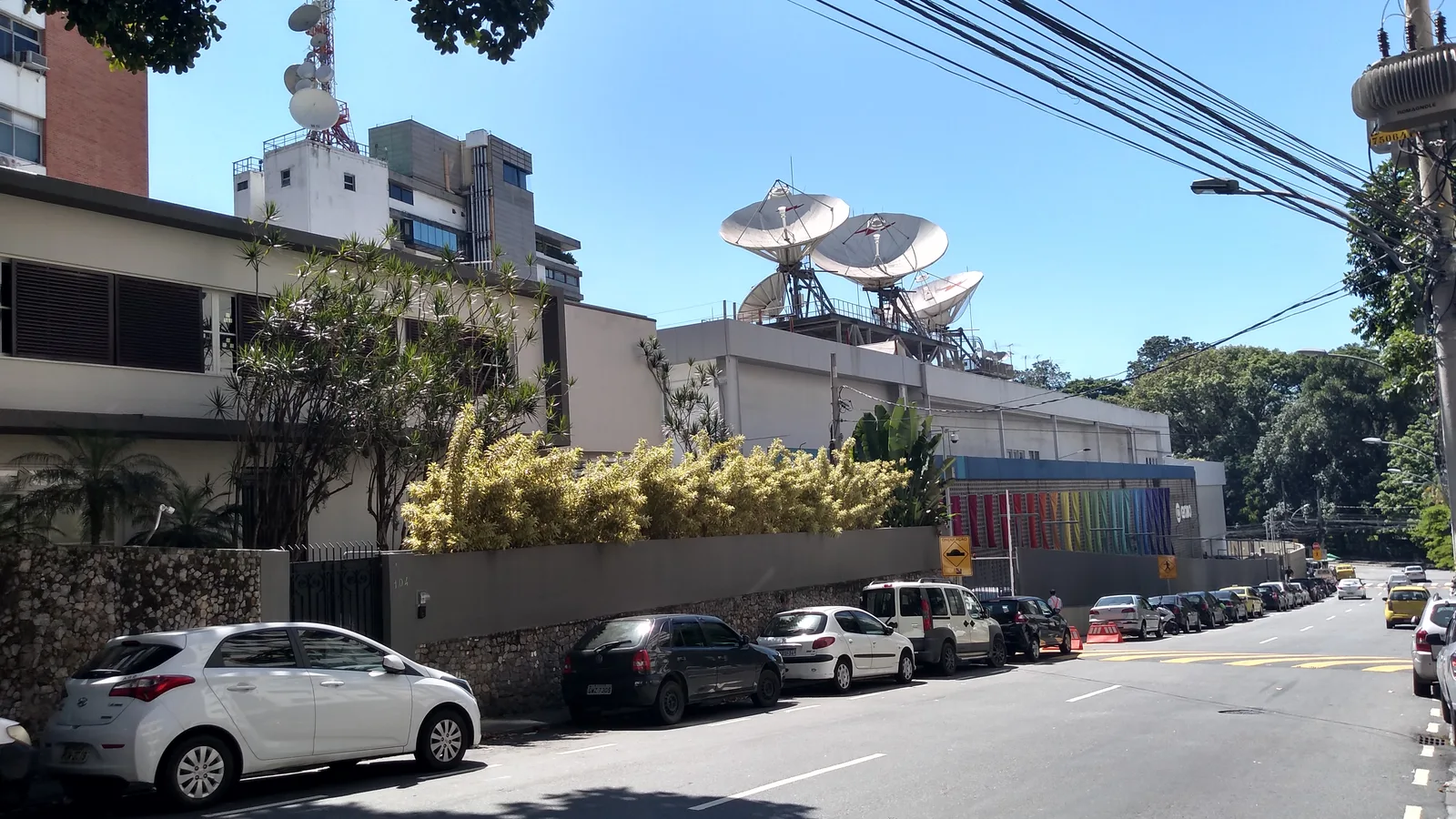 Fachada da sede da TV Globo