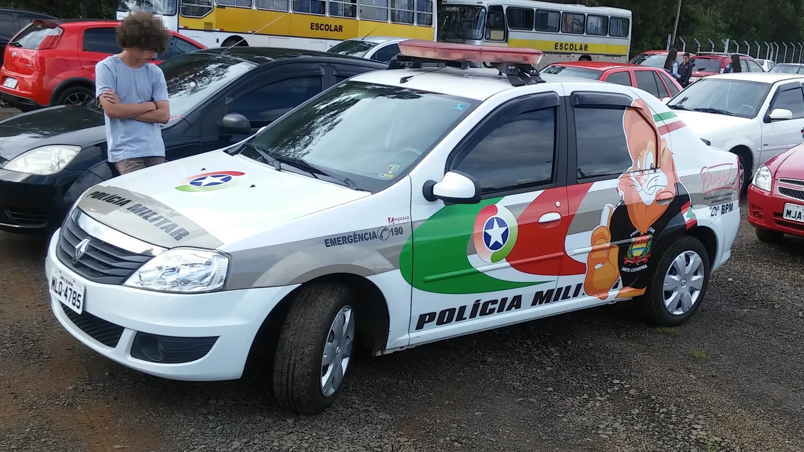 Viatura da Polícia Militar de Santa Catarina