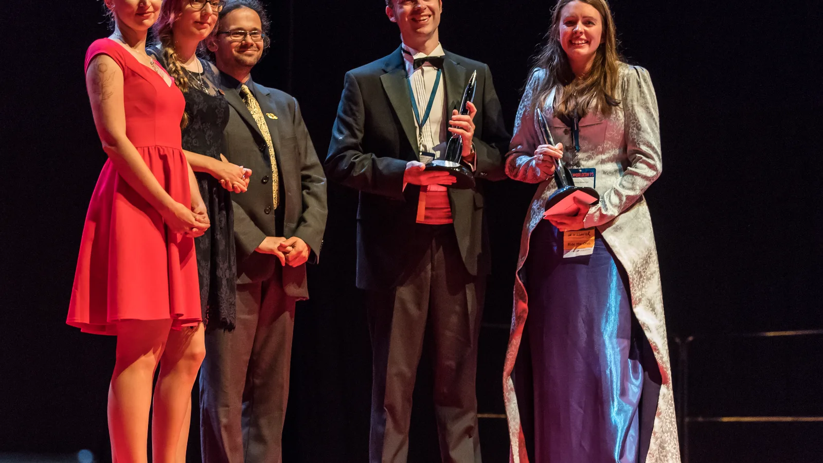 Troféu em cerimônia de premiação
