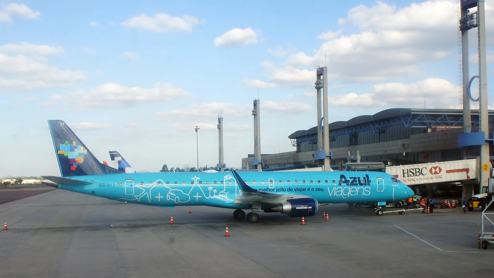 Aeronave da companhia aérea Azul