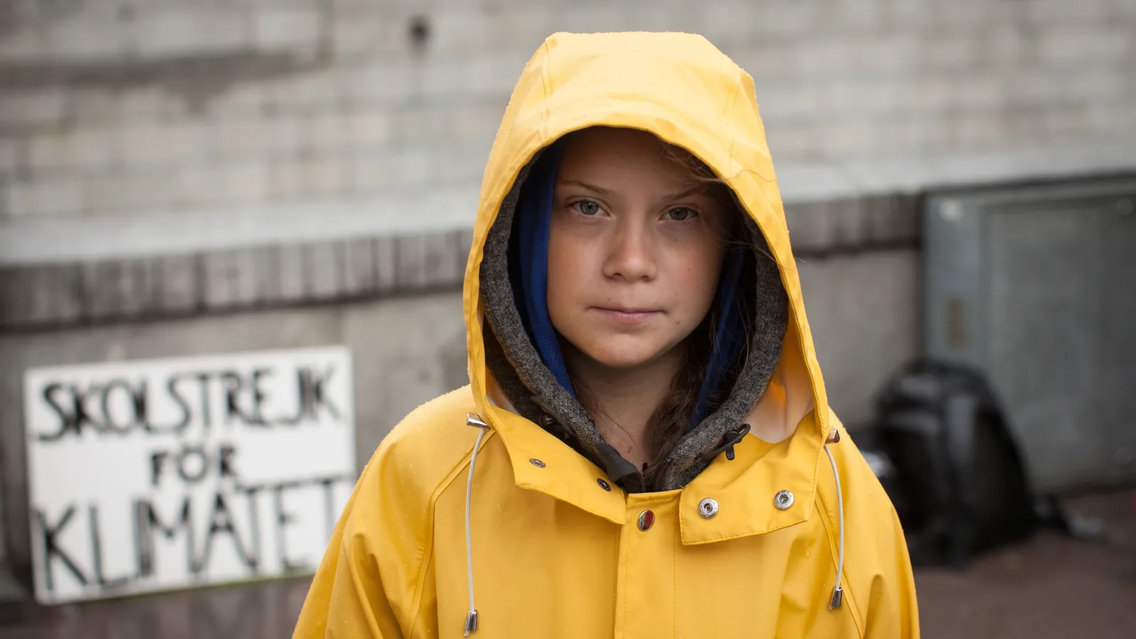 Retrato de Greta Thunberg