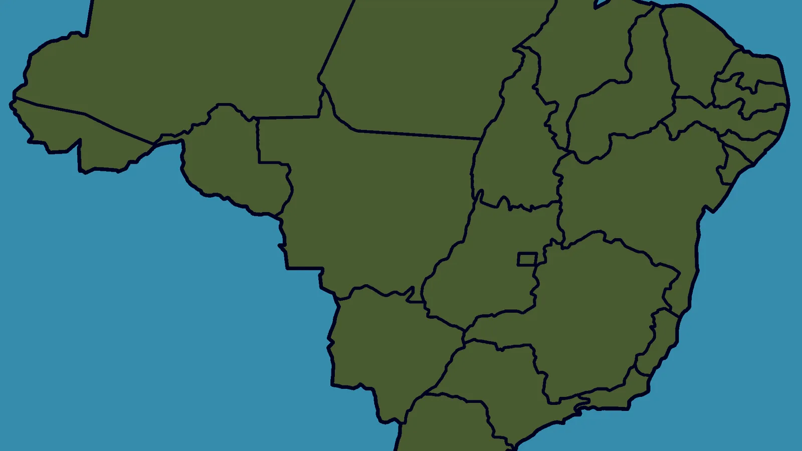 Mapa do Brasil com os estados