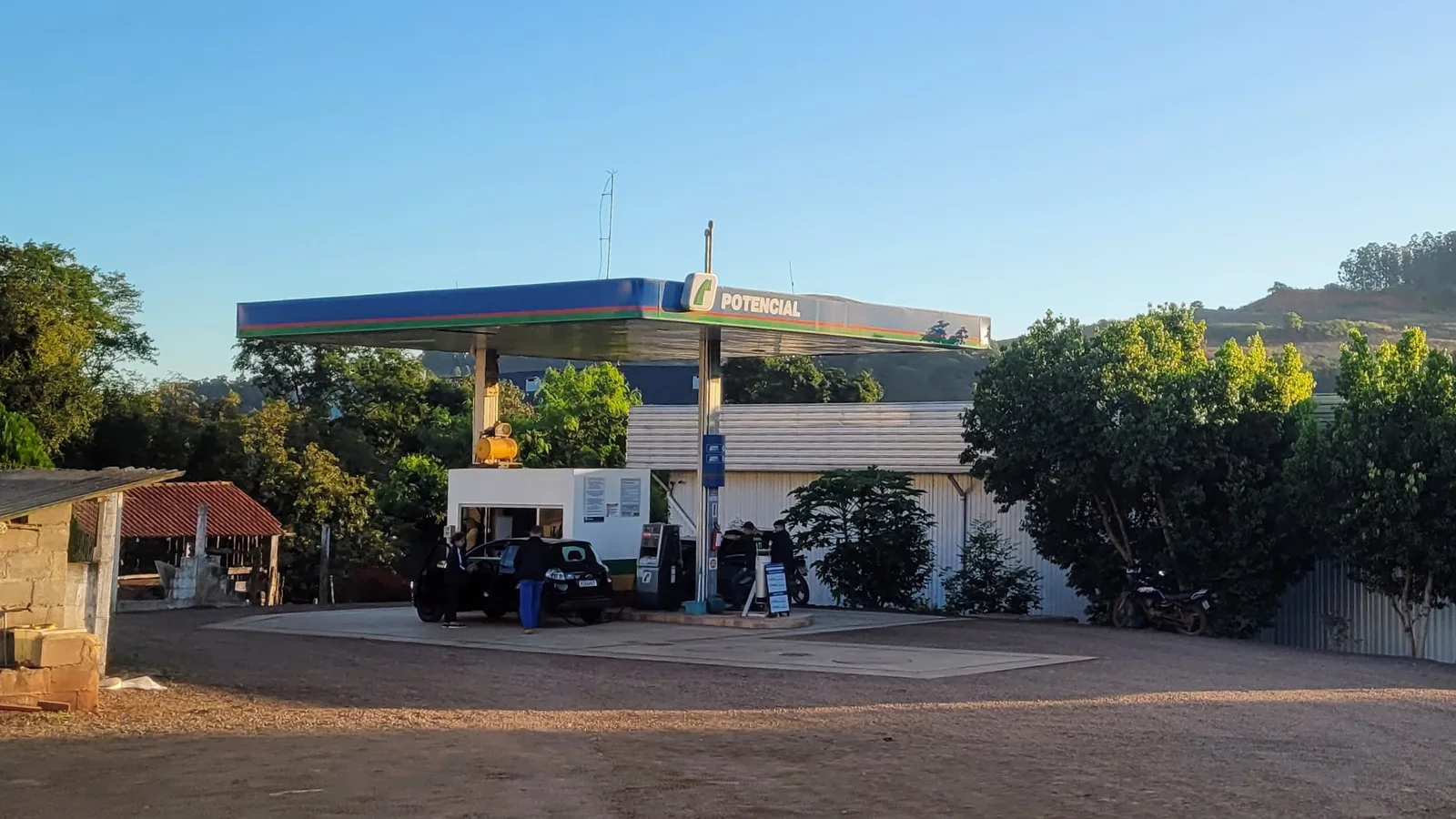 Bomba de diesel em posto de combustível