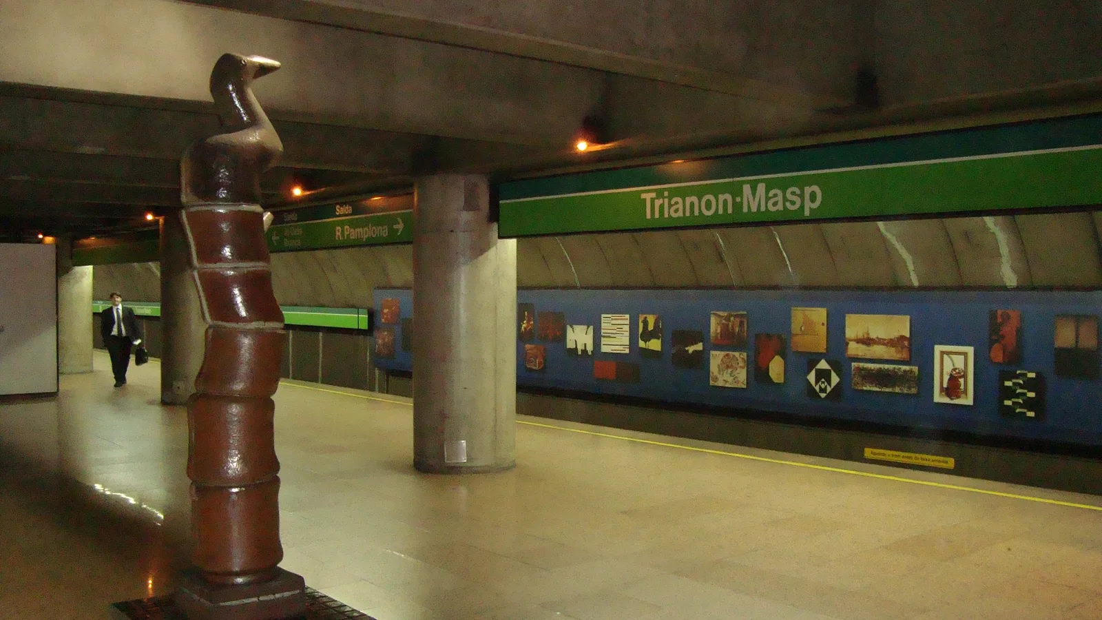 Plataforma da Estação Trianon-Masp