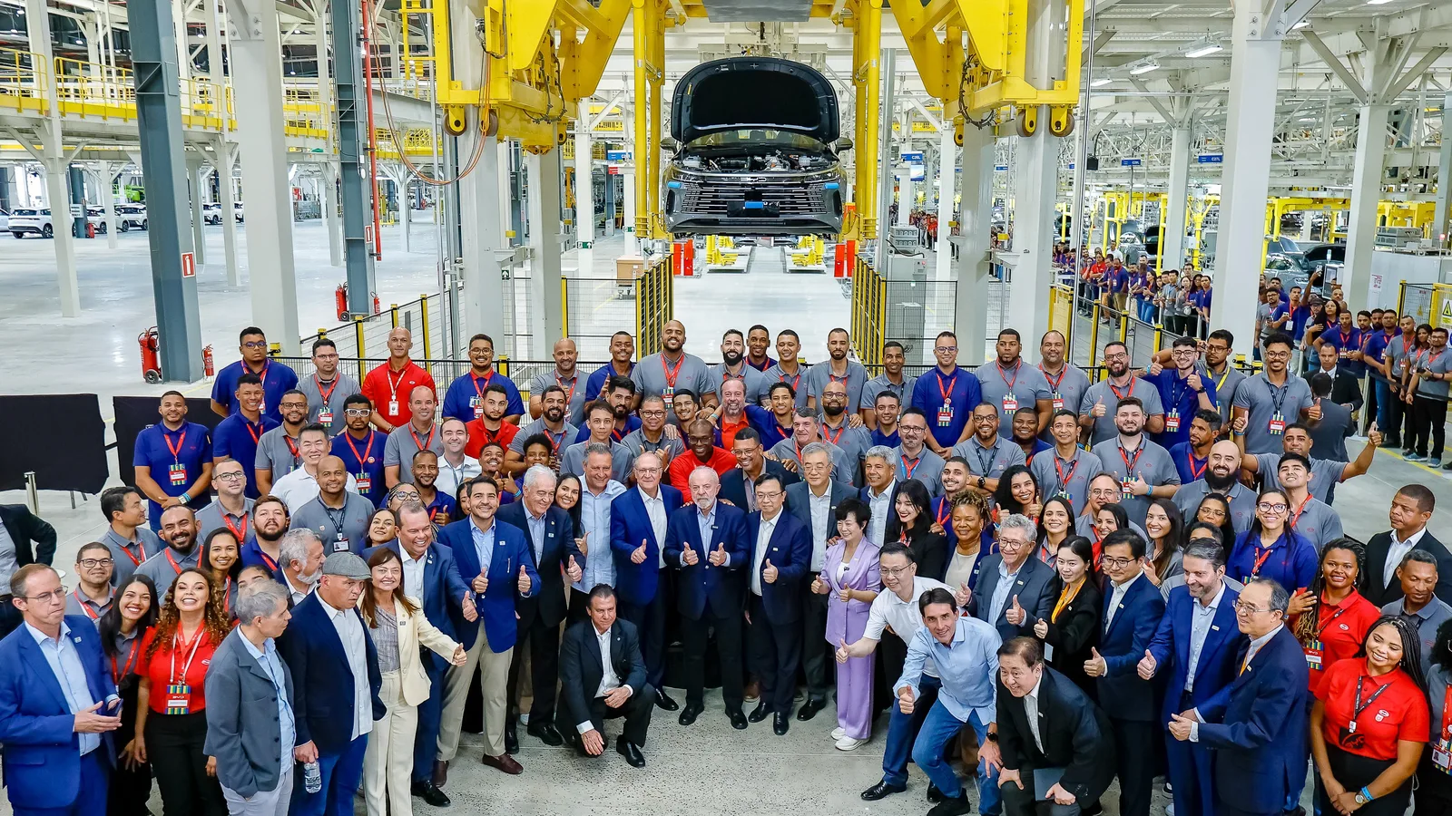 Fábrica da BYD em Camaçari, na Bahia