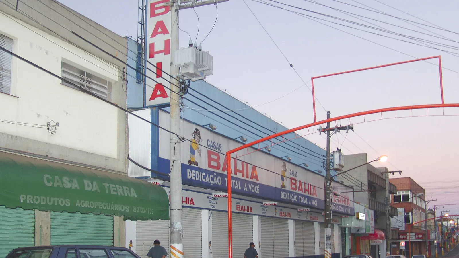 Fachada de loja Casas Bahia