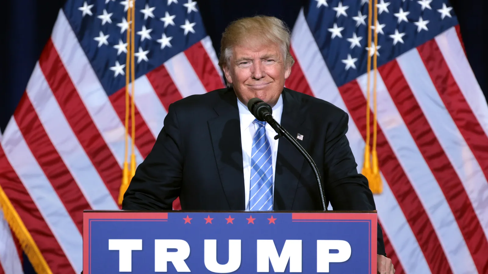 Retrato de Donald Trump