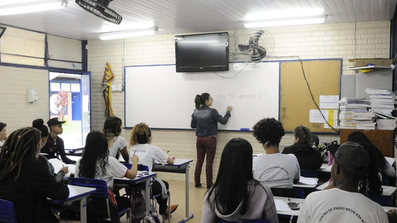 Alunos em sala de aula