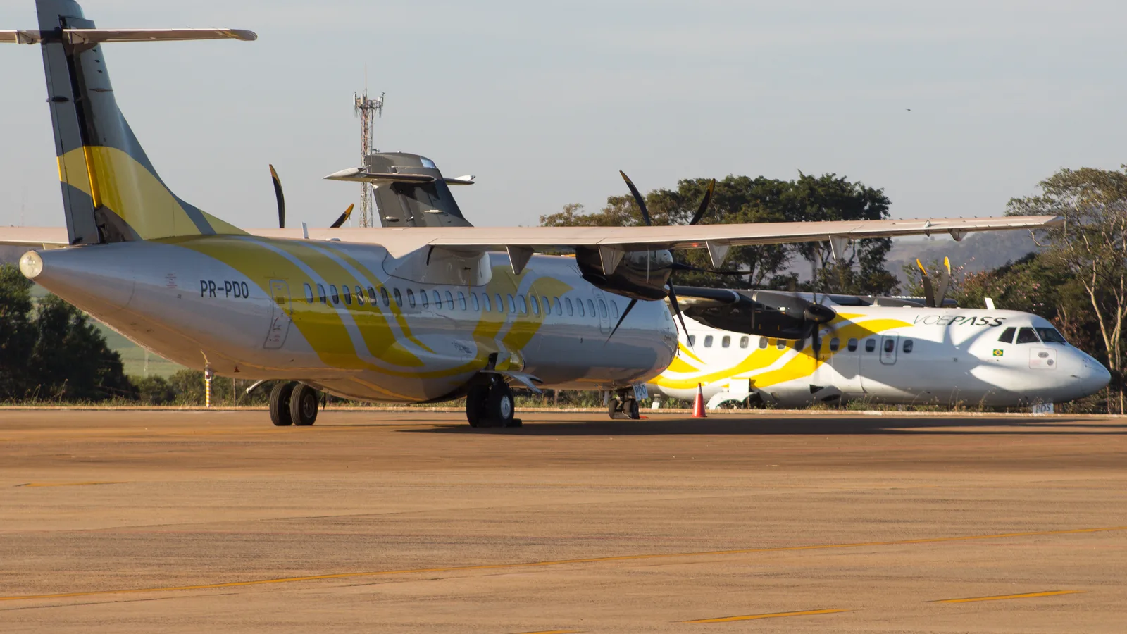Avião ATR 72 da companhia Voepass