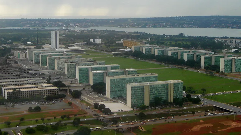 Vista da Esplanada dos Ministérios