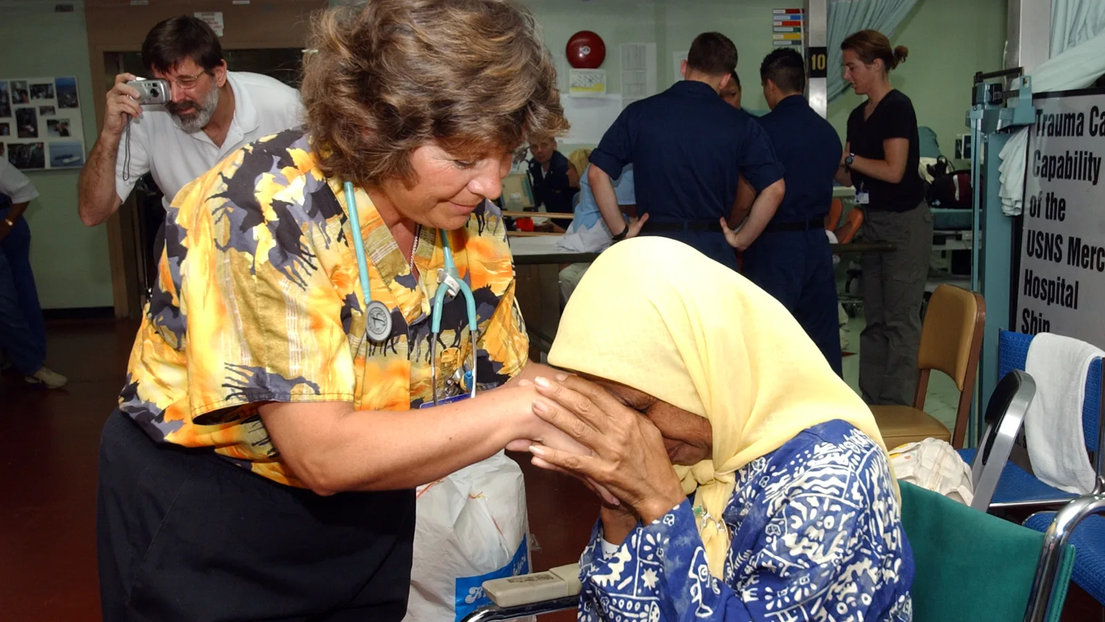 Paciente idoso em consulta médica